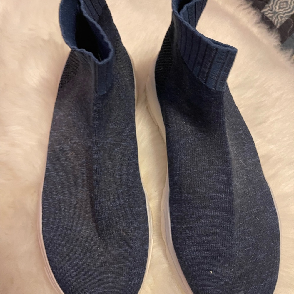 Men's Navy Sock Sneakers